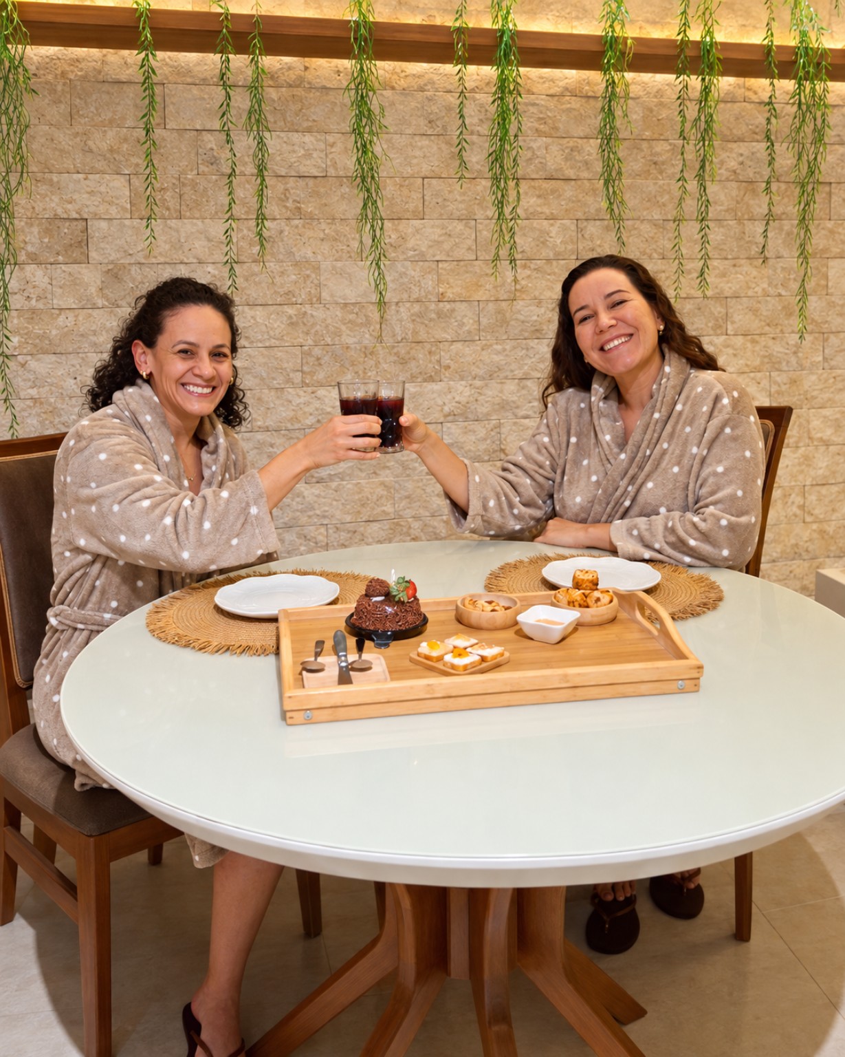 Amigas reunidas no Vereda Spa